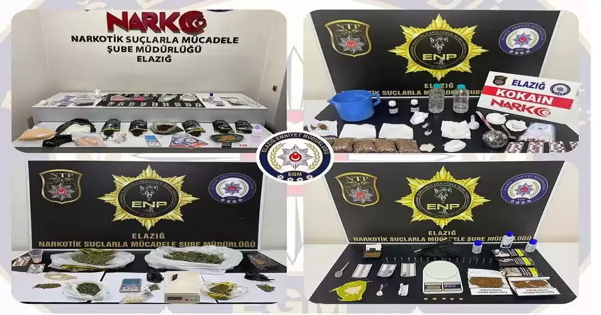 Elazığ’da 20 Günde Uyuşturucu Operasyonu: 20 Tutuklama